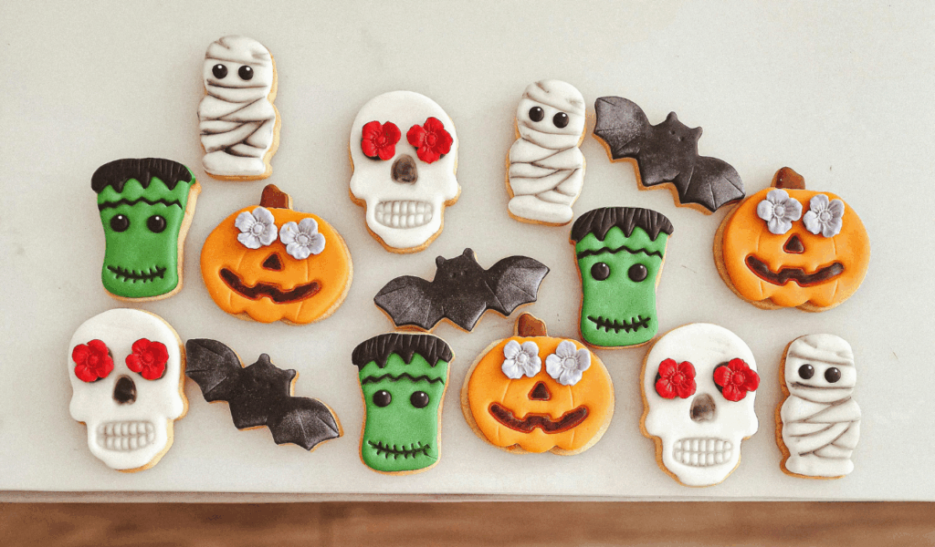 Gluten-free Halloween sugar cookies