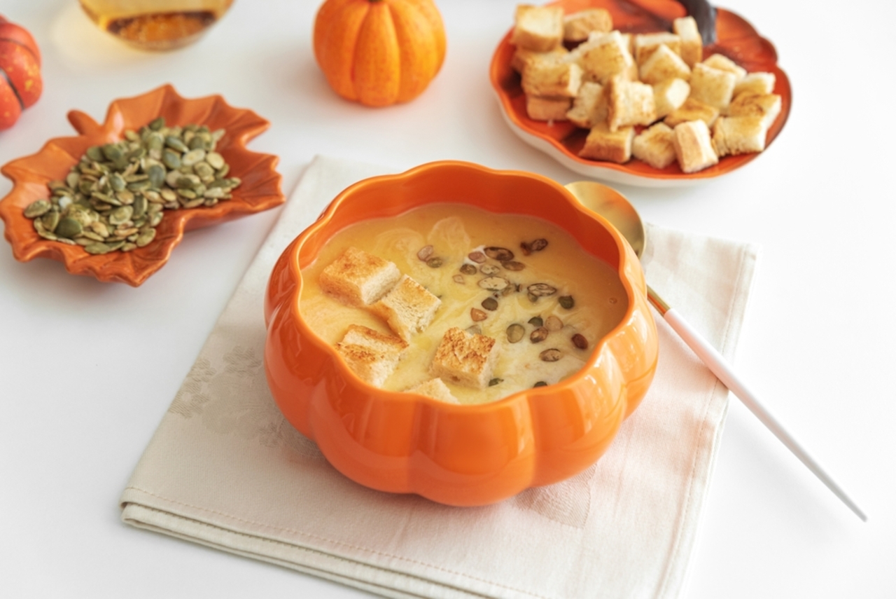 Pumpkin soup with Croutons
