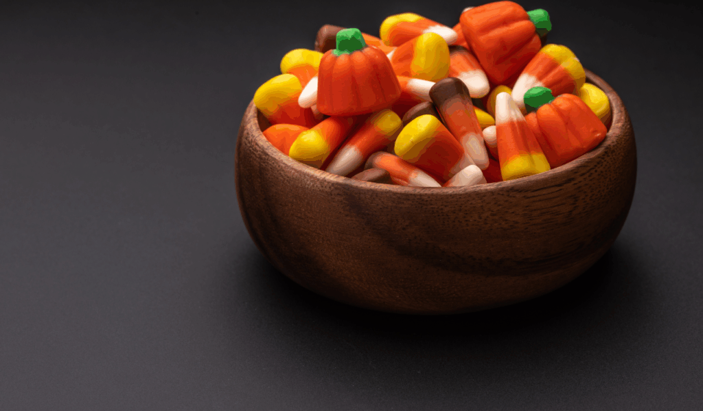 Candy corn or seasonal gummy candies