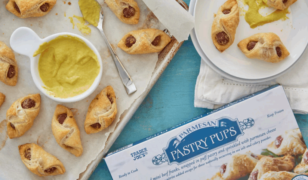 Parmesan Pastry Pups + Dijon Mustard