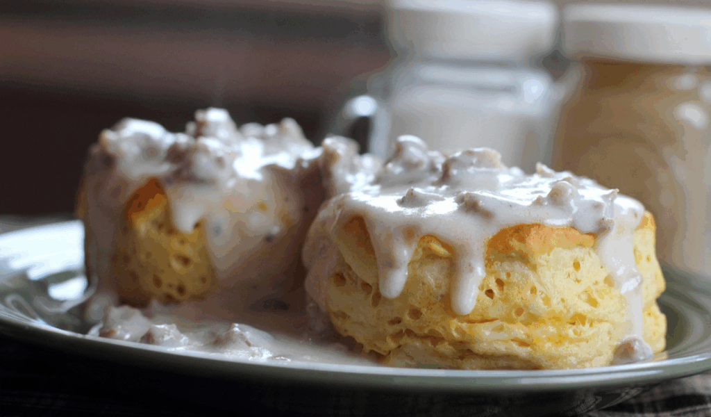  Biscuits and Sausage Gravy