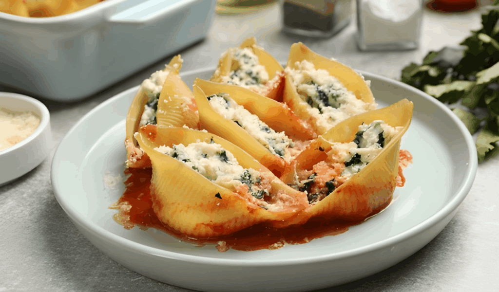 Spinach and Ricotta Shells