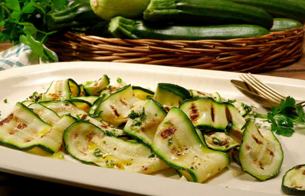 Zucchini Ribbon Mediterranean Salad