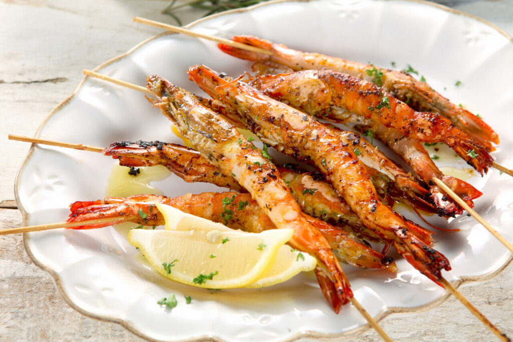 Lemon Herb Grilled Shrimp Skewers