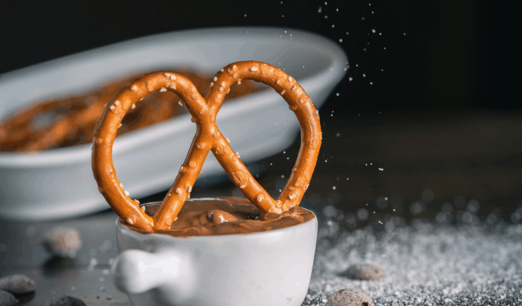 Soft Pretzel Bites with Cheese Dip