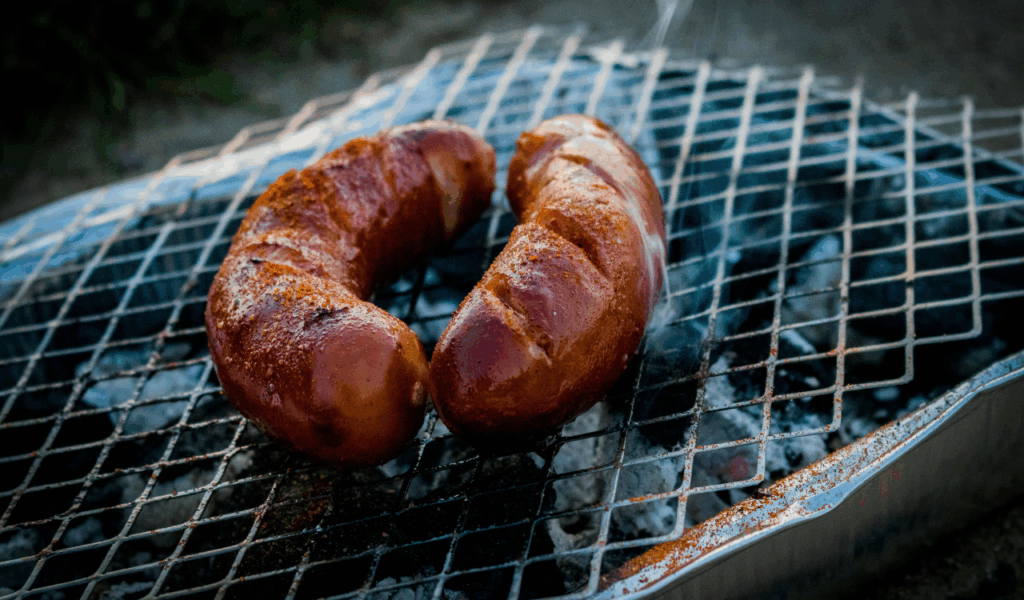 Grilled Sausages With Peppers