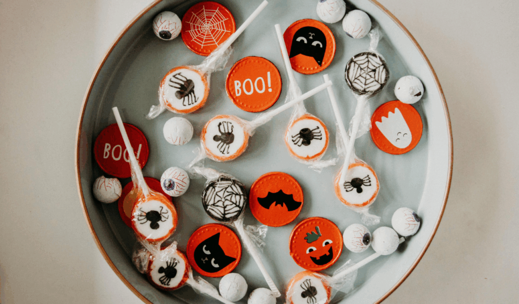Ghostly Pavé Bars with Eyeball Candy