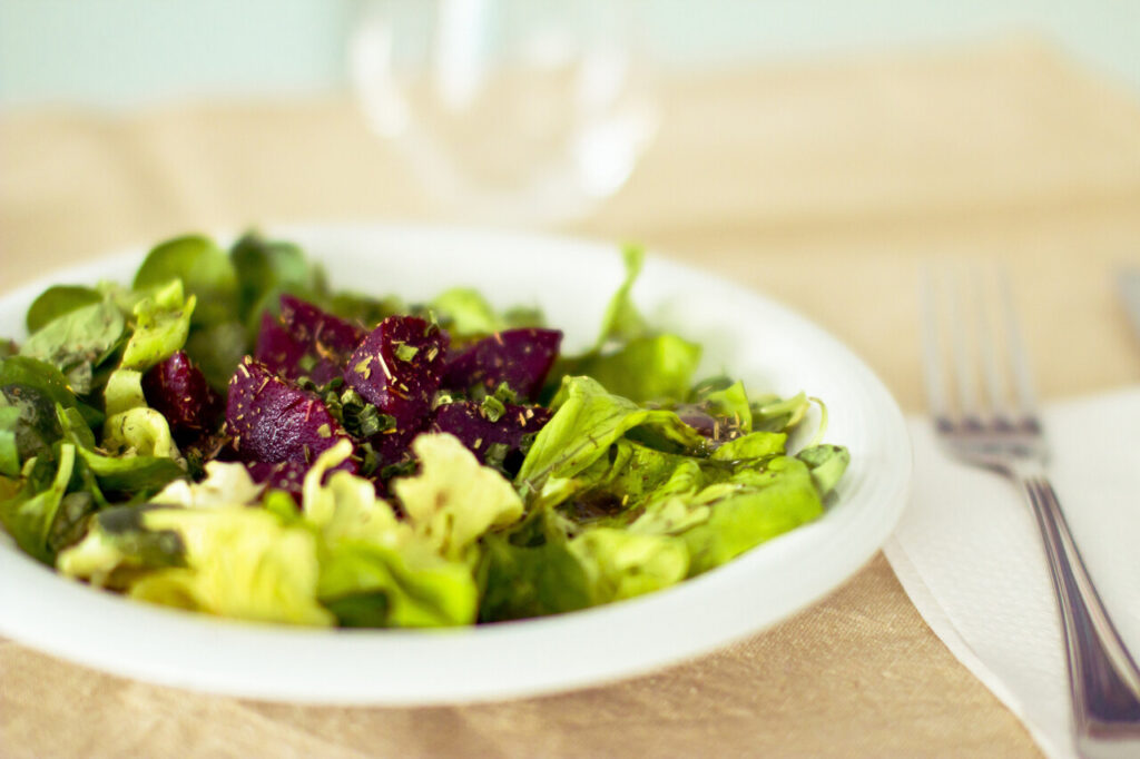 Beets & Beet Greens Color-Burst Salad