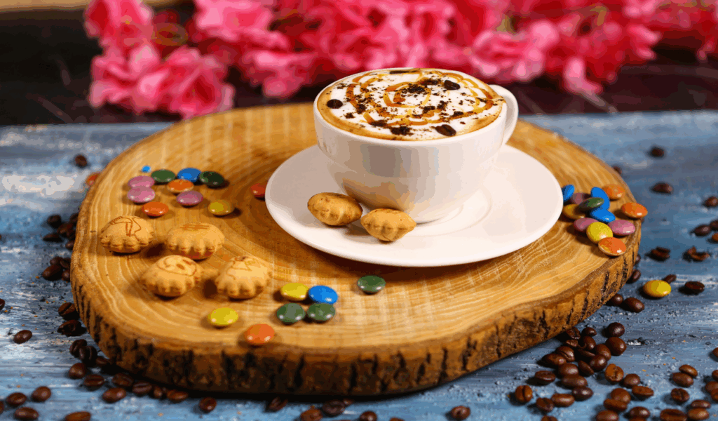 Candy-flavored milk or coffee stir-ins