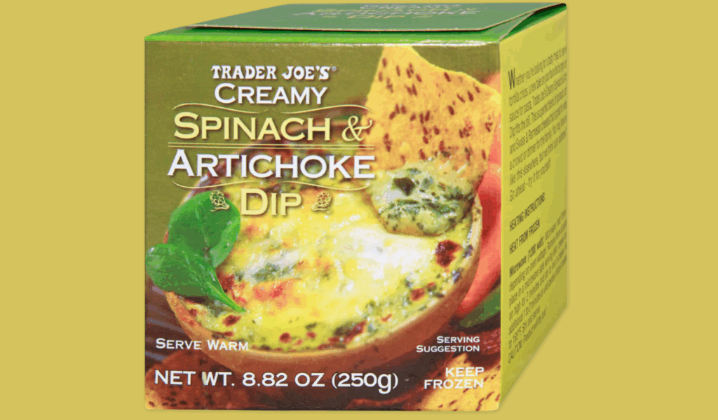Creamy Spinach & Artichoke Dip + Wheat Crisps or Baguette Slices