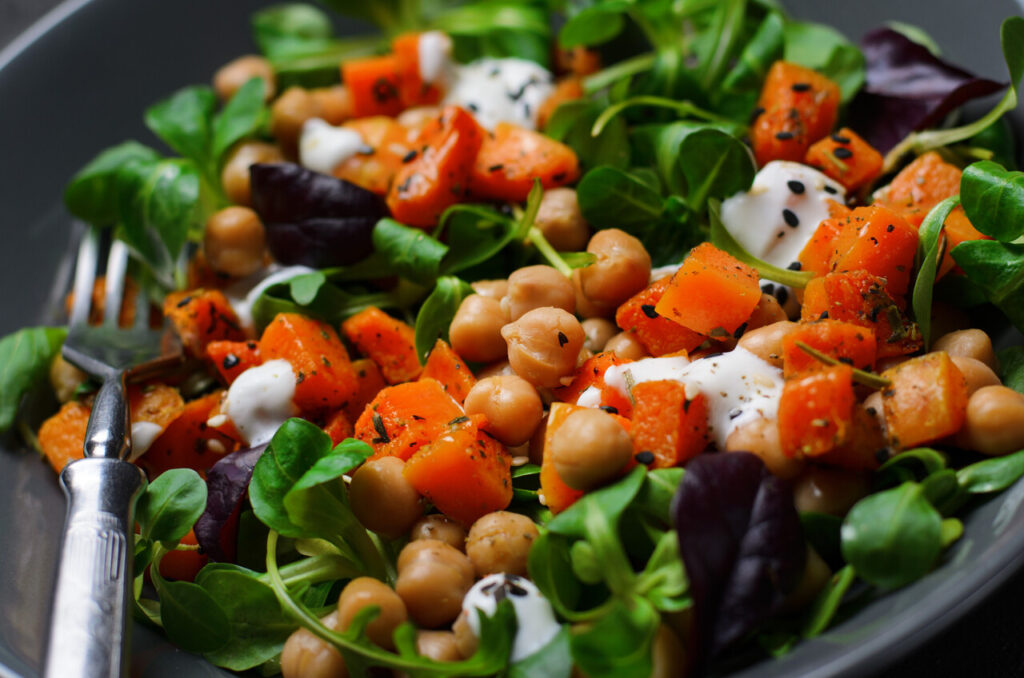 Chickpea-Carrot Curry Salad