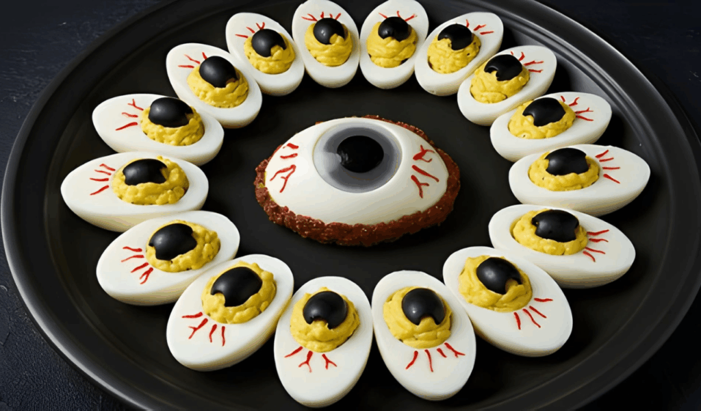 Eyeball Deviled Eggs