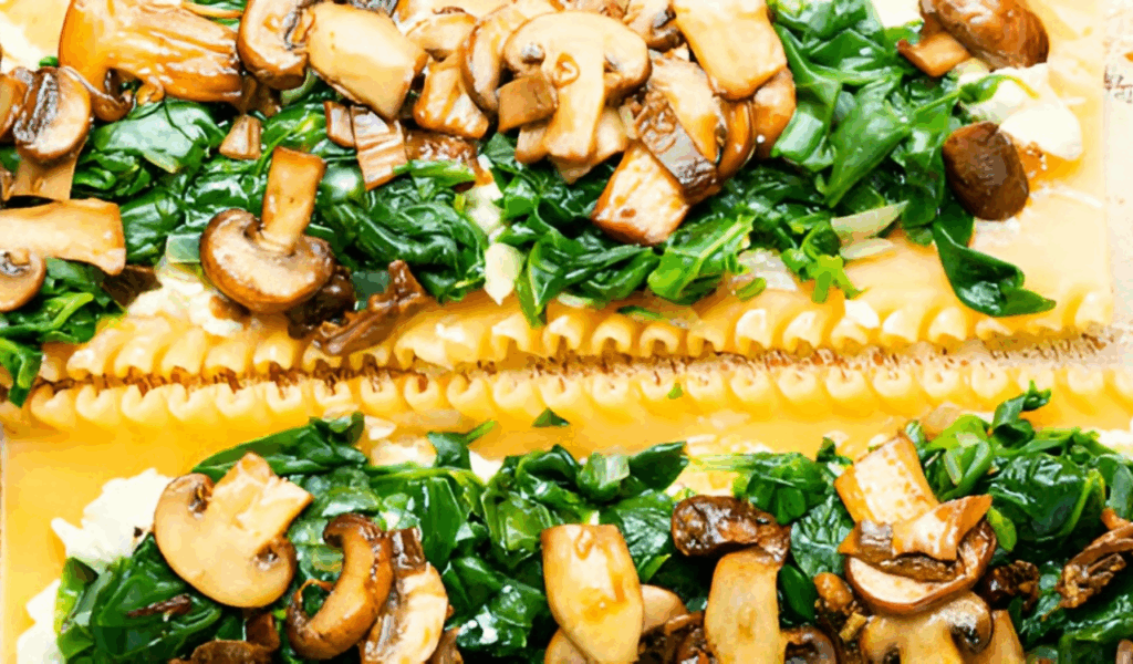 Mushroom and Spinach Lasagna