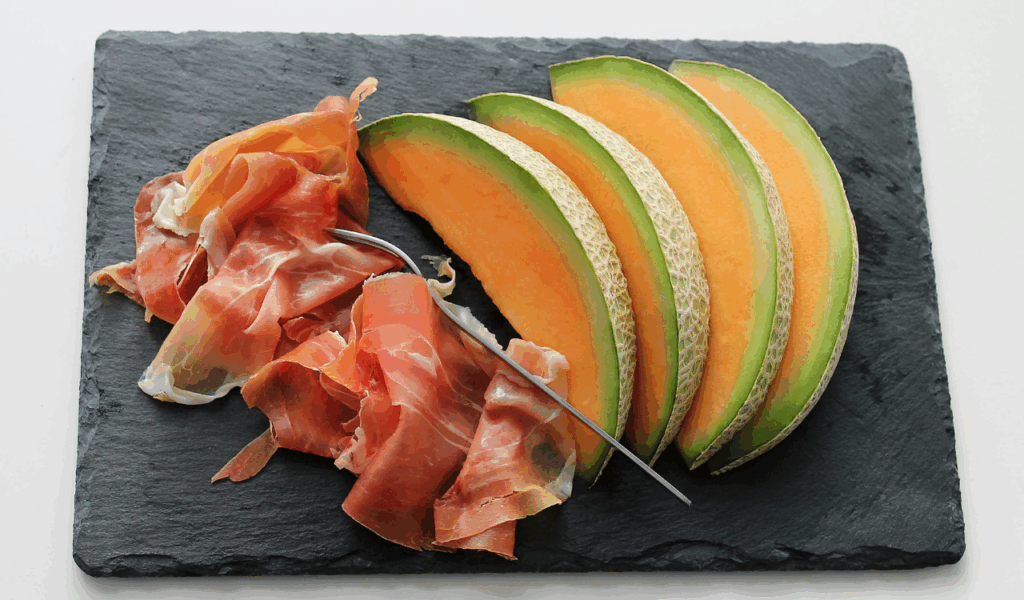 Prosciutto-Wrapped Melon Bites