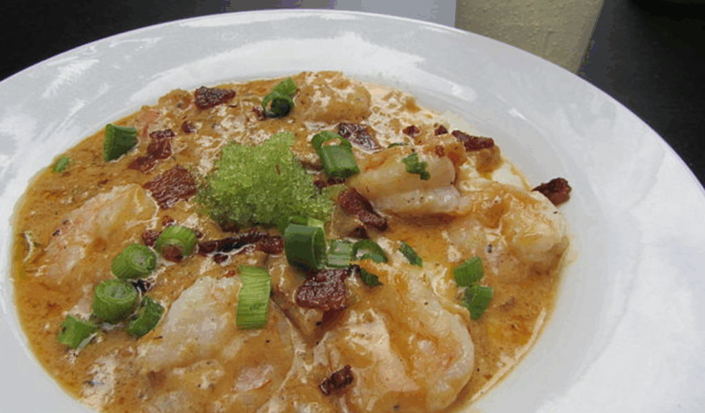 Shrimp and Grits with a Smoky Twist