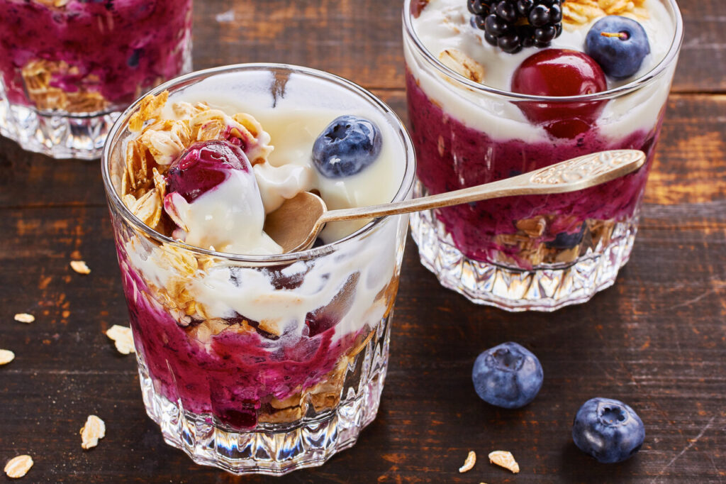 Yogurt-Fruit Parfaits with Granola