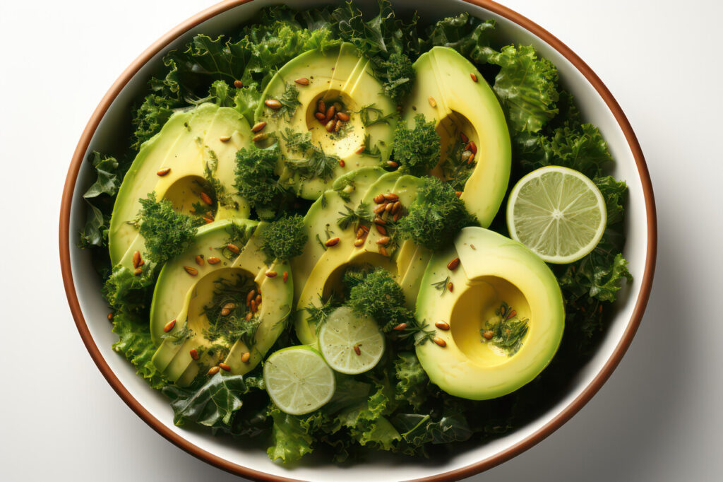 Avocado & Kale Caesar Salad