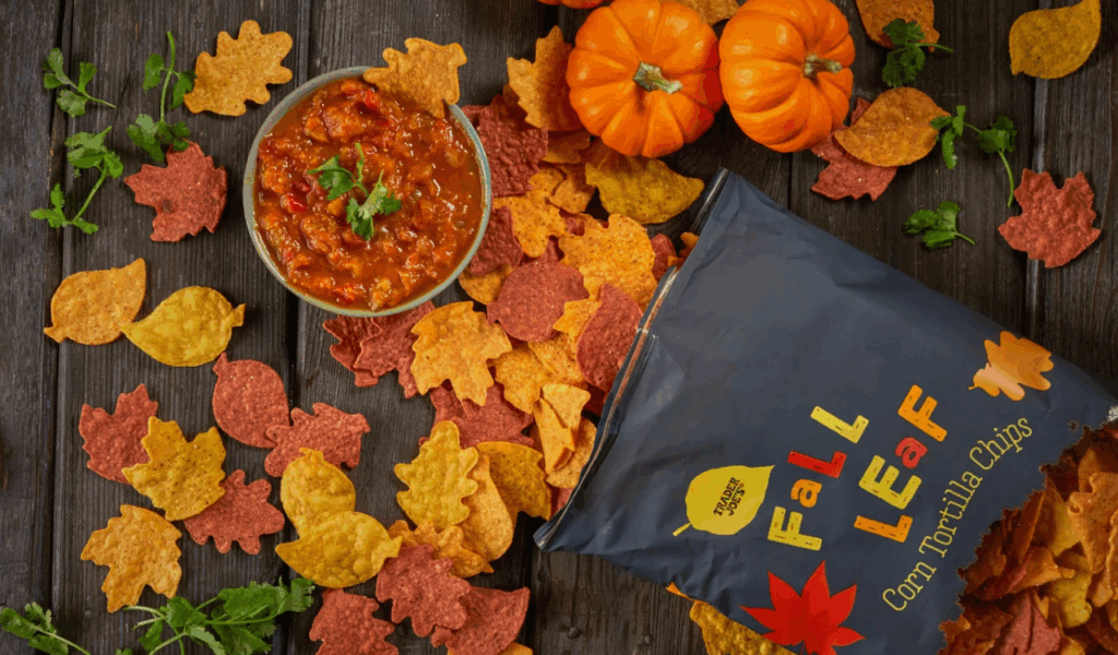 Fall Leaf Tortilla Chips