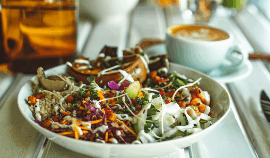 Salad with Mixed Greens, Nuts/Seeds & Crisp Add-Ins