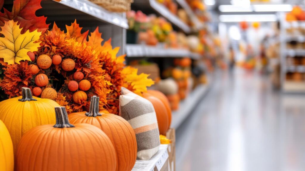 Halloween grocery aisle