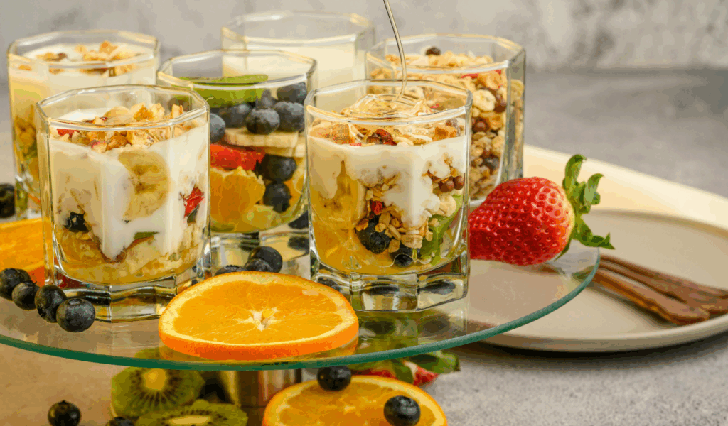 Fruit Parfait with Yogurt and Honey