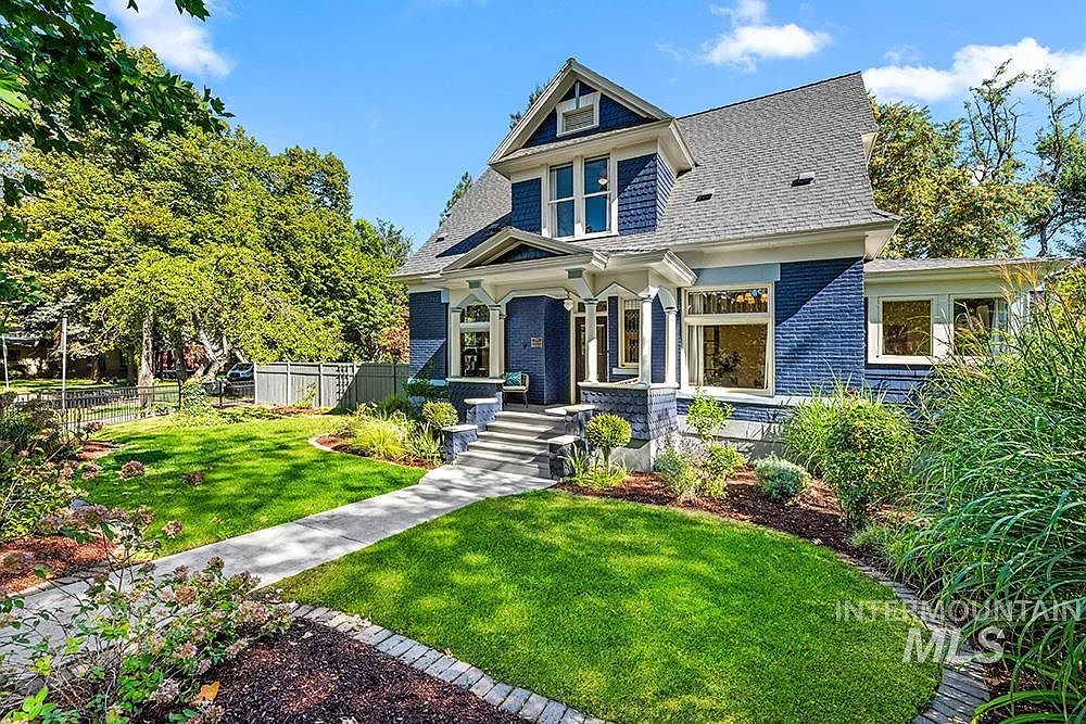 Gorgeous 1901 Colonial Landmark in Boise, Idaho, With Designer Millwork, Leaded-Glass Windows, and Rich Historic Character