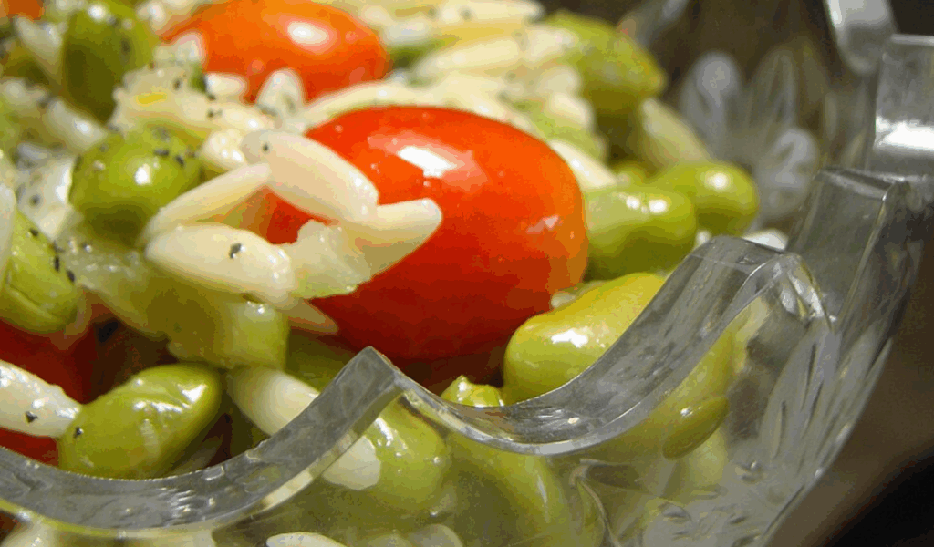 Lemon Garlic Orzo with Spinach