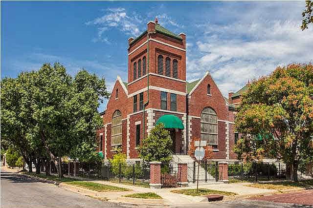 Breathtaking 1911 European Masterpiece in Wichita, Kansas, Featuring Original Stained Glass, and a Former Church Transformed