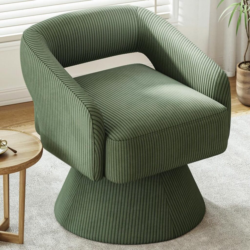 Barrel Or Curved Back Accent Chair