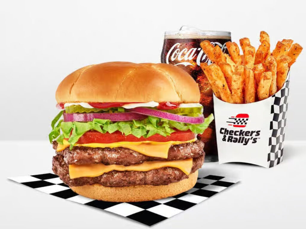 Checkers Double Cheeseburger