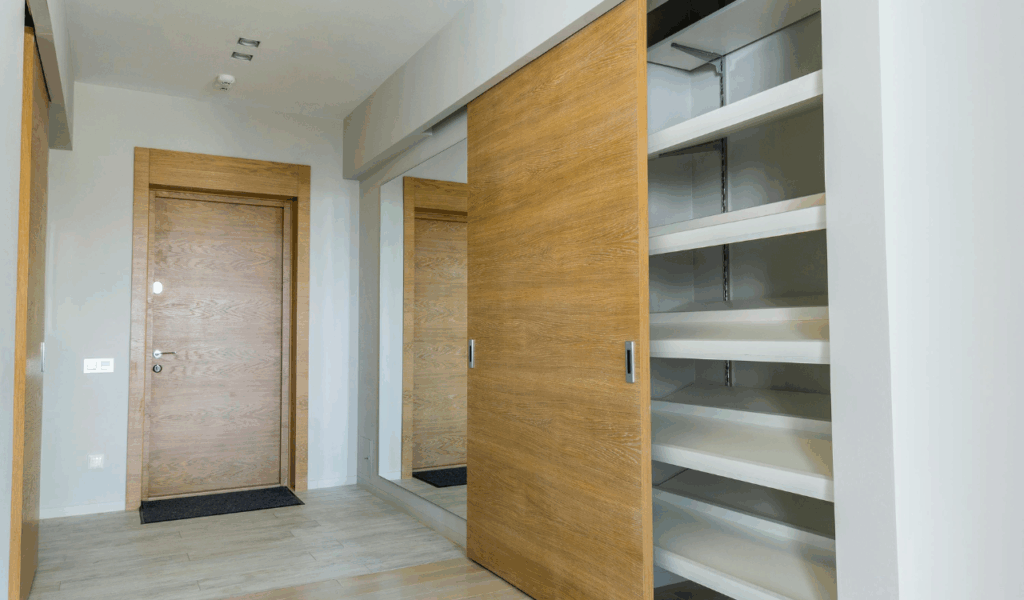 Use Sliding or Pocket Doors