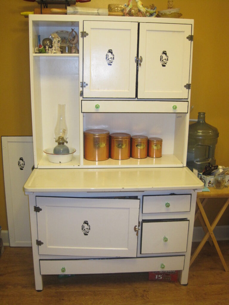 Hoosier cabinets and early kitchen workstations