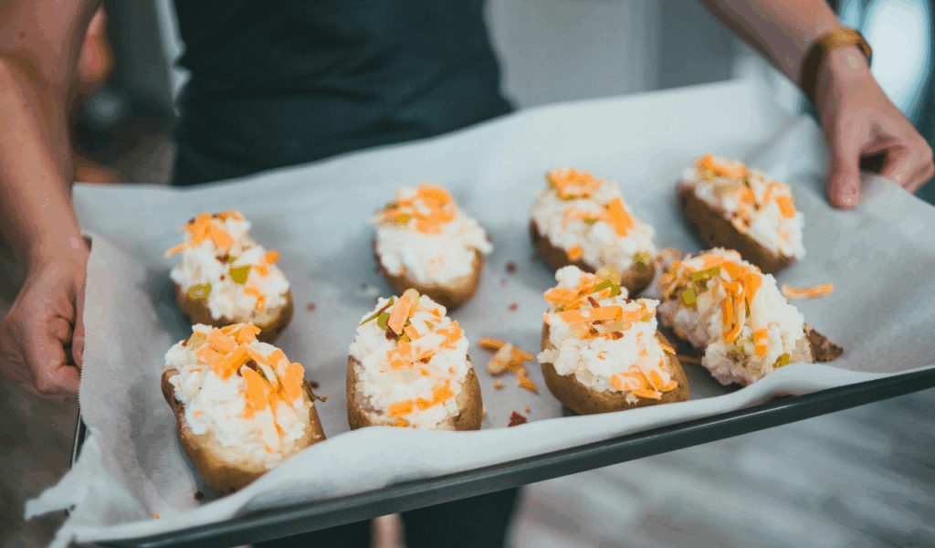 Bacon-Cheddar Stuffed Potato Skins