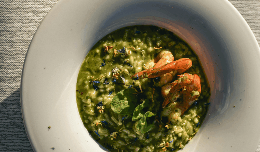 Spinach and Garlic Risotto