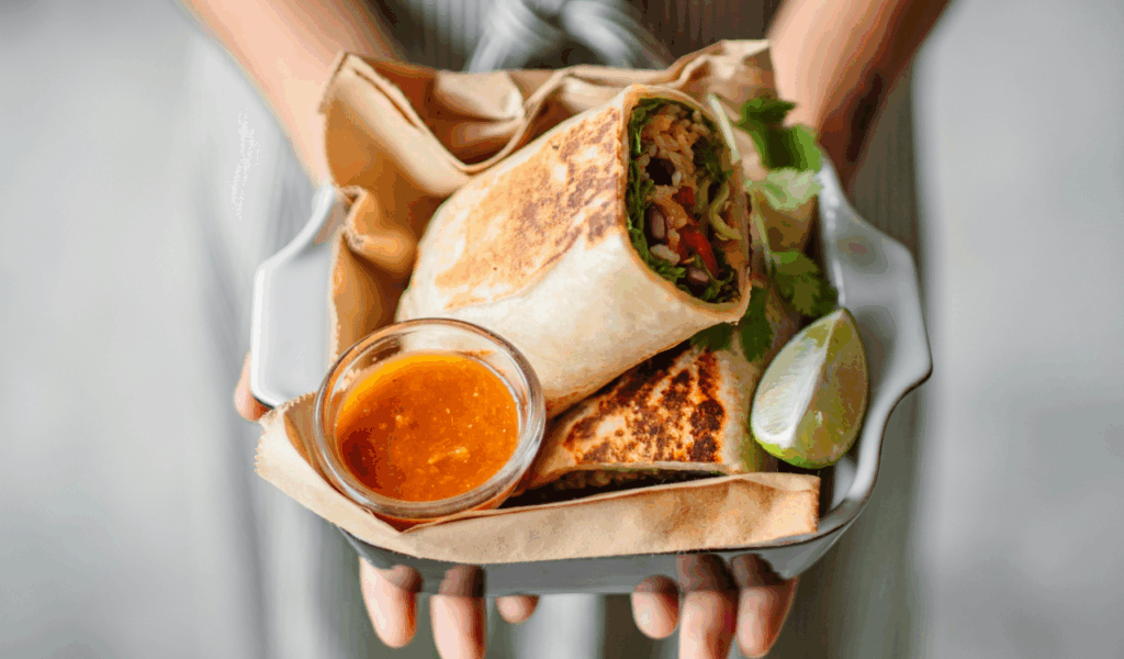 Mediterranean Chickpea Wrap