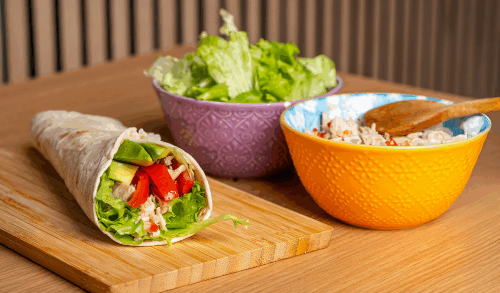 Avocado and Black Bean Wrap