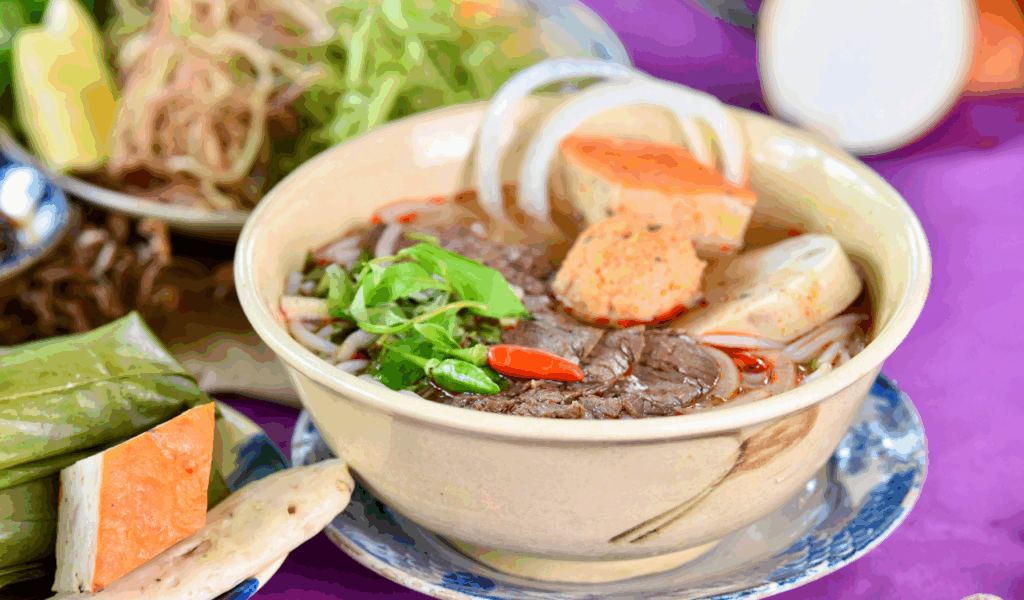 Vietnamese Crab and Tomato Noodle Soup (Bún Riêu)