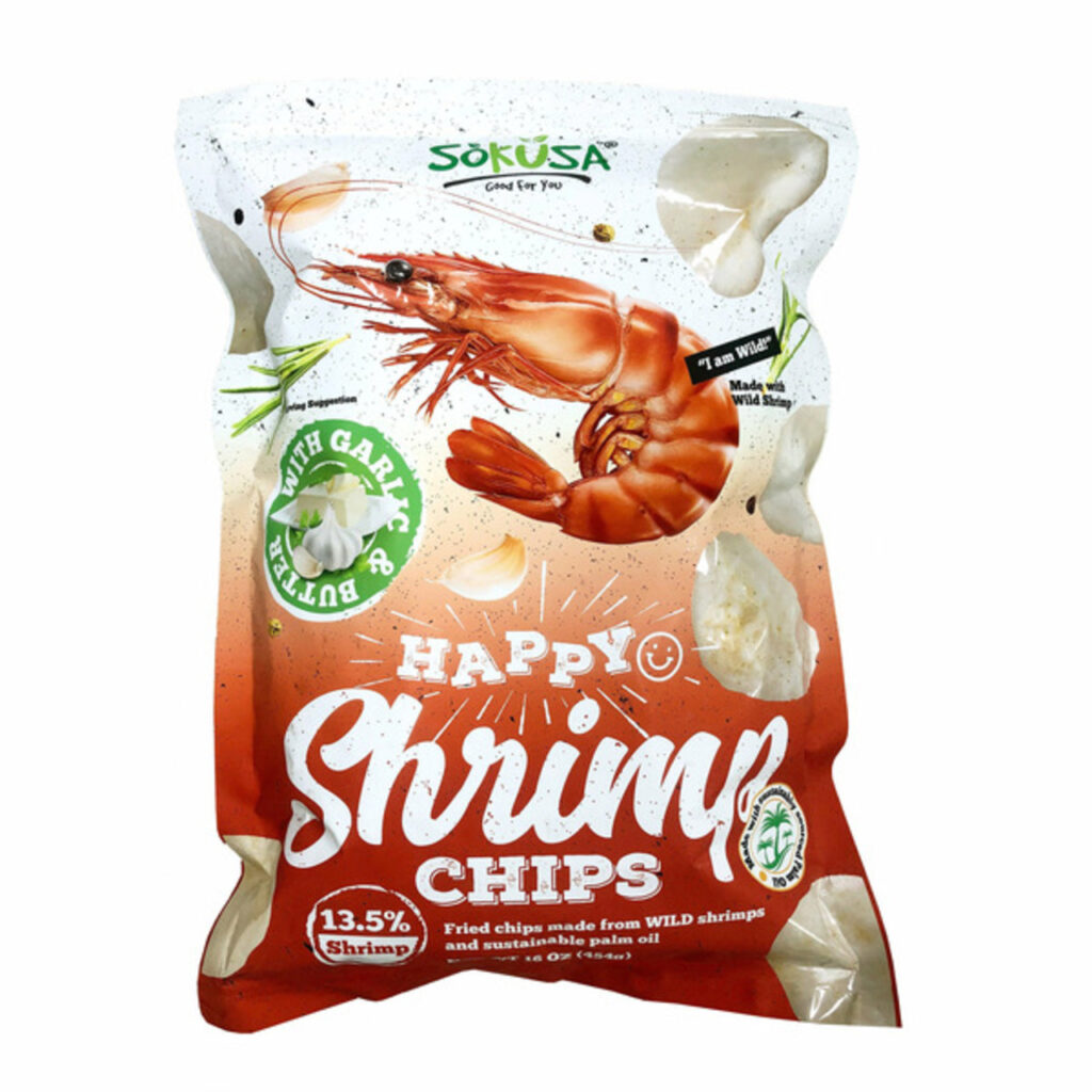 SoKusa Shrimp Chips with Garlic and Butter