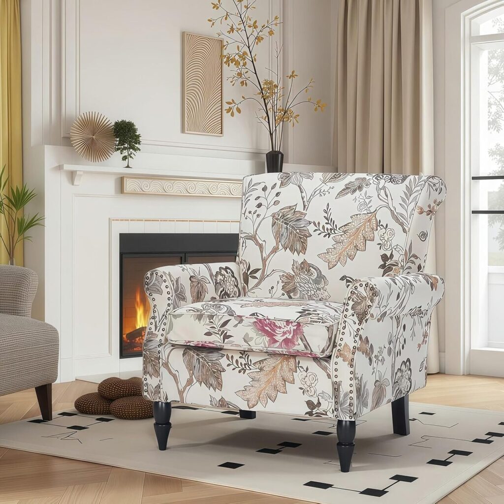 Statement Fabric Or Patterned Accent Chair