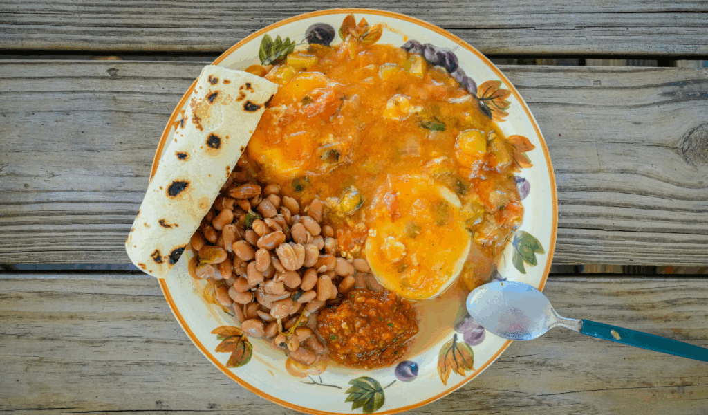 Breakfast Burrito or Wrap with Eggs & Beans