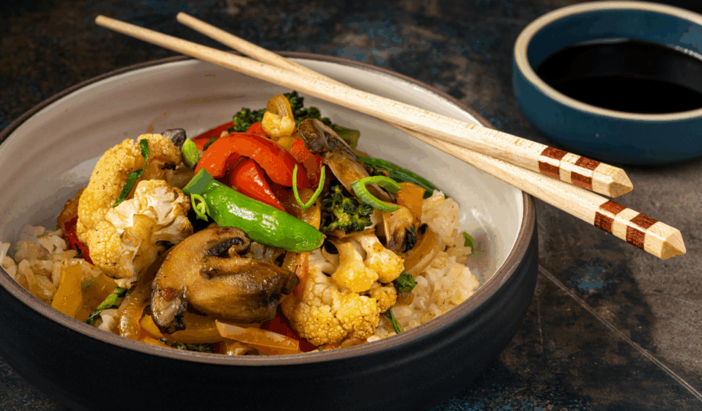 Steak & Veggie Cauliflower Rice Bowl