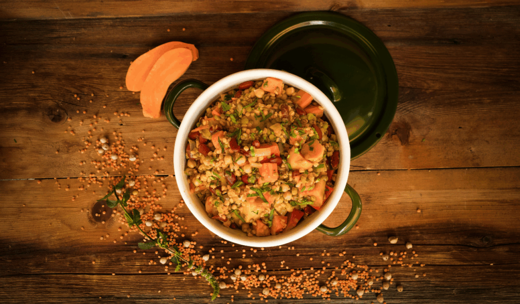 Vegetable and Lentil Casserole