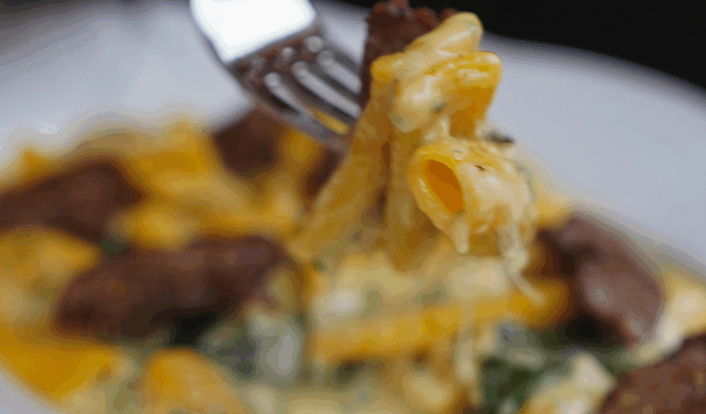 Spicy Sausage Penne with Spinach