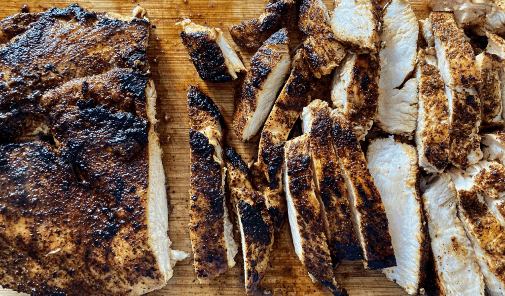Slice chicken thinly for better texture and distribution