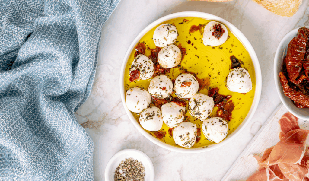 Marinated Cheese Cubes or Balls