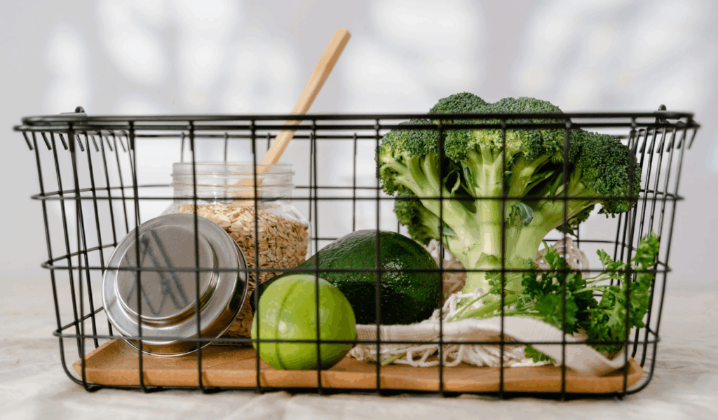 Use Baskets to Contain Loose Items
