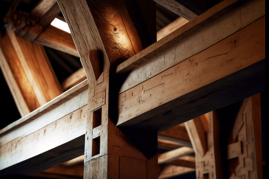 Natural Wood And Reclaimed Beams