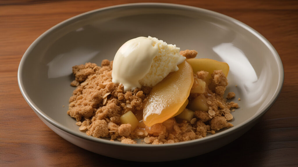 Browned Butter Peach Crisp