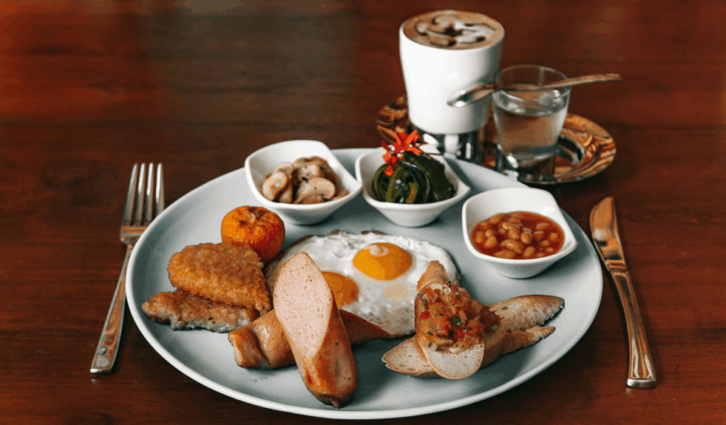 Hash Browns with Ketchup