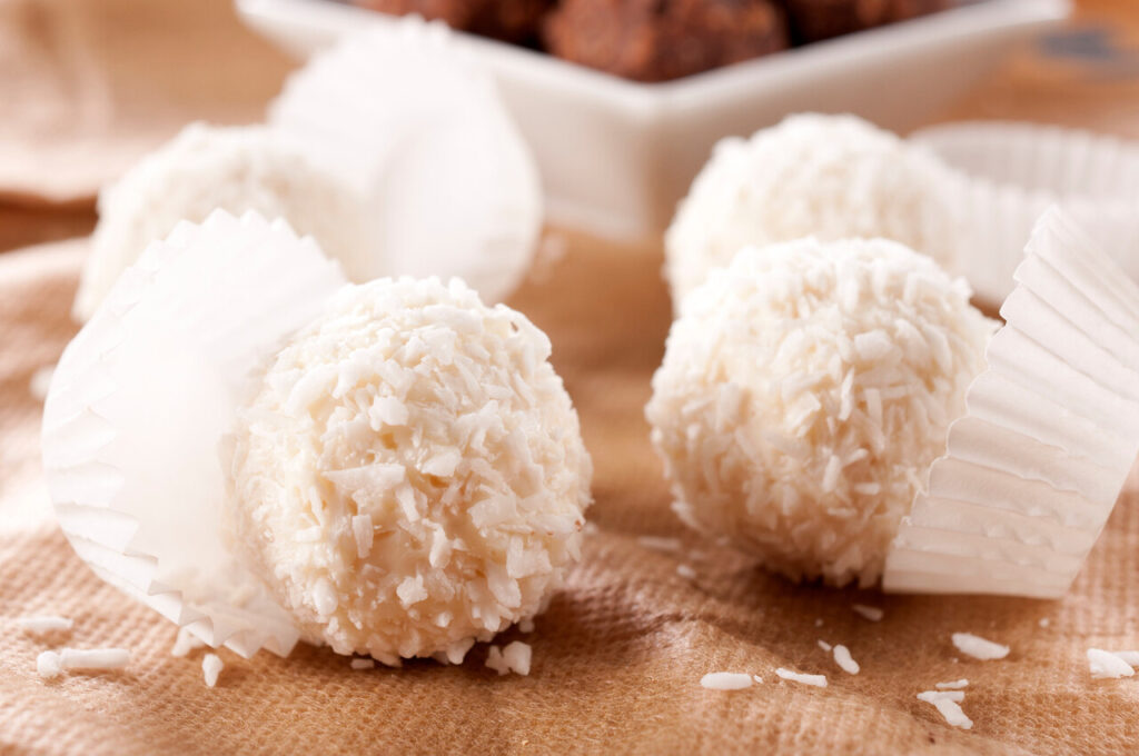 No-Bake Marshmallow and Coconut Holiday Balls